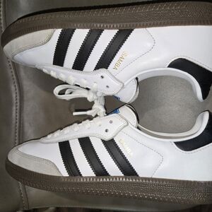 Adidas Samba Classic White and Black Men's Shoes